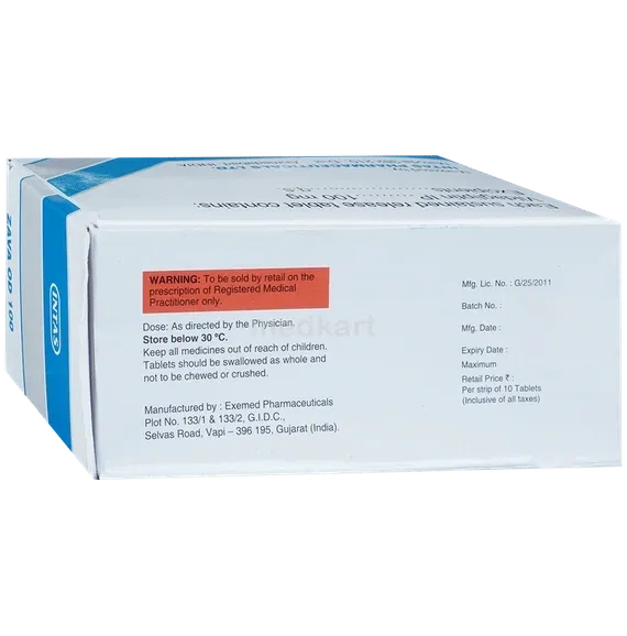 zava od 100mg tablet 10's